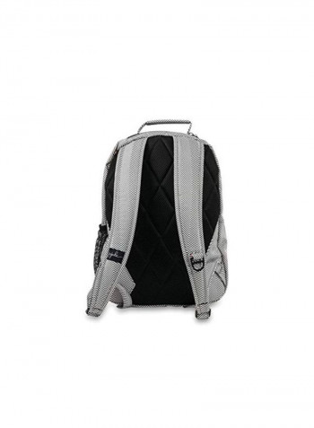 Polyester Printed Backpack Black/White