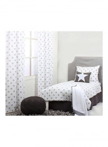 4-Piece Stars Printed Bedding Set
