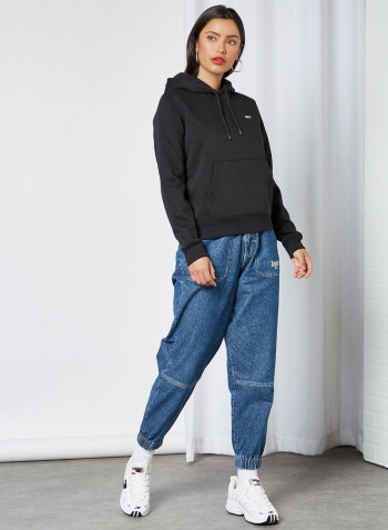 Plain Basic Regular Fit Pullover Black