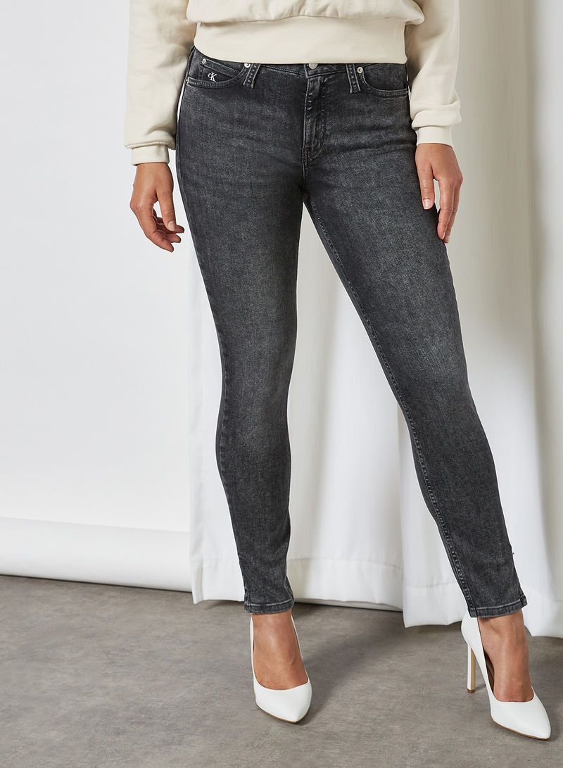 Skinny Ankle Jeans Denim Grey