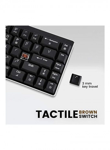Mini Mechanical Keyboard With Kailh Low Profile Brown Switch