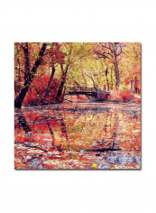 Monet'S Garden Canvas Wall Art Multicolour 18 x 18inch