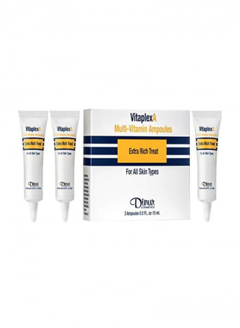 3-Piece VitaplexA Multivitamin Ampoules 0.5ounce