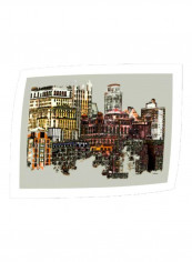 Manhattan Cluster Wall Art Multicolour 10x0.5x15inch