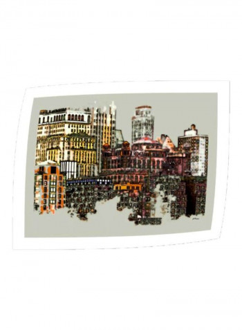 Manhattan Cluster Wall Art Multicolour 10x0.5x15inch