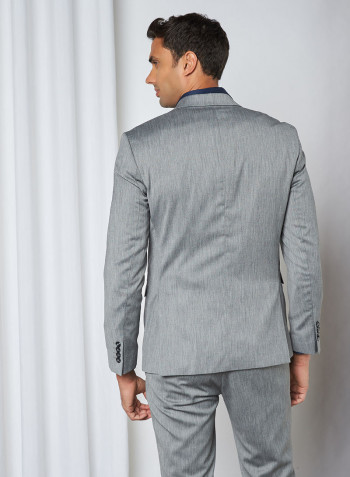 Slim Fit Blazer Light Grey