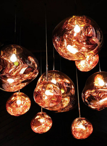 Creative Personality Corridor Modern Indoor Glass Ceiling Lamp Gold 28.00*28.00*28.00cm