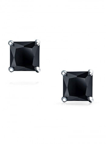 925 Sterling Silver 3 Ct Cubic Zirconia Studded Earrings