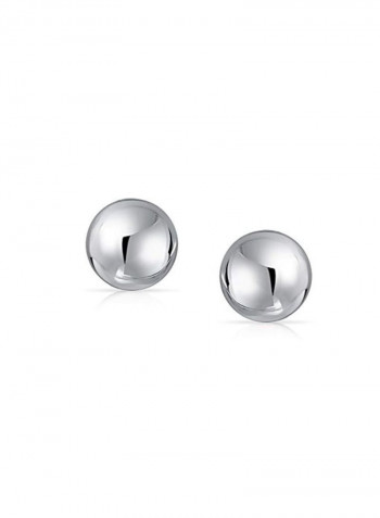925 Sterling Silver Bead Ball Stud Earrings