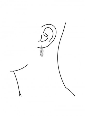925 Sterling Silver Cubic Zirconia Studded Stud Earrings