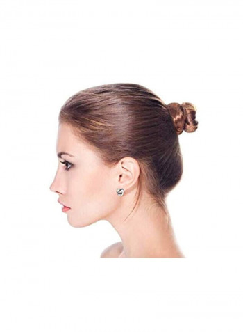 925 Sterling Silver Cubic Zirconia Studded Stud Earrings