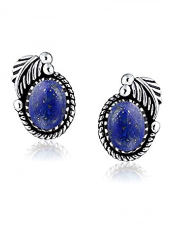 925 Sterling Silver Gemstone Studded Earrings