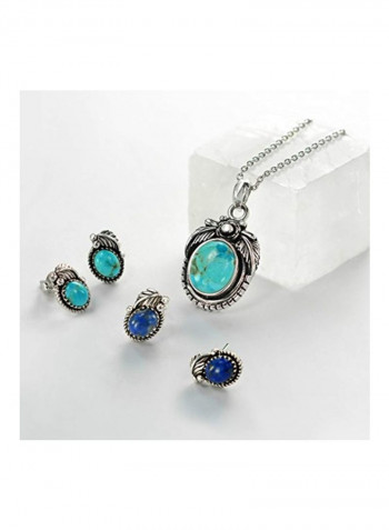 925 Sterling Silver Gemstone Studded Earrings