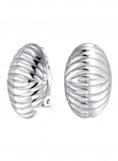 925 Sterling Silver Craved Shinny Shrimp Dome Clip On Earrings reviews 925 Sterling Silver Craved Shinny Shrimp Dome Clip On Earrings