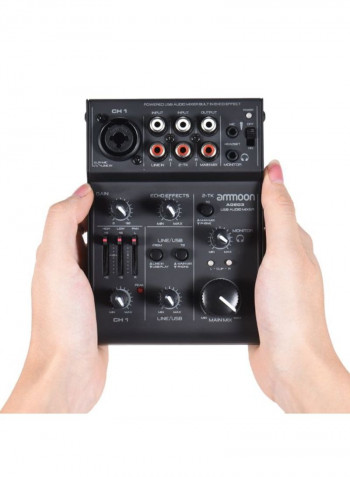 5-Channel Mini Mic-Line Mixing Console