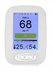 LCD Digital Air  Quality Monitor  Detector XD564500 White