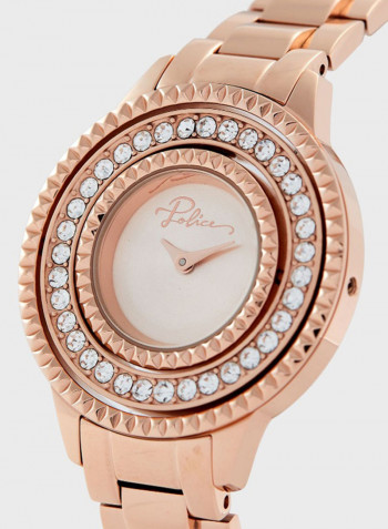 Women's Stainless Steel Analog Wrist Watch P 16037BSR-32M