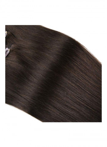 8-Piece Straight Hair Extension Set 2 Dark Brown 18inch