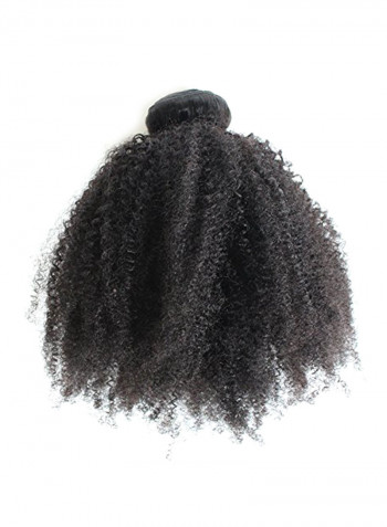 Afro Curly Hair Weave Extension Black 14inch