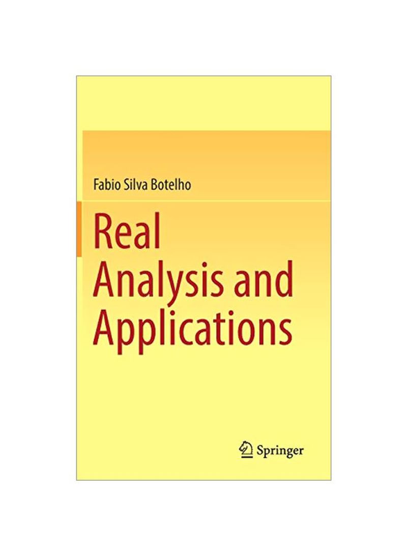 Real Analysis And Applications Hardcover