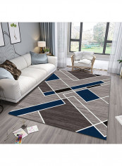 Geometric Printed Anti-Slip Floor Mat Multicolour 120x160centimeter