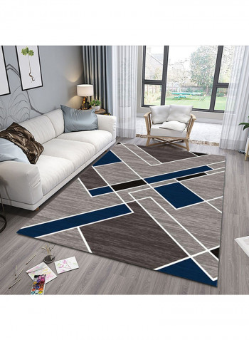 Geometric Printed Anti-Slip Floor Mat Multicolour 120x160centimeter