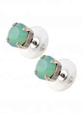 Silver Plated Petite Round Crystal Post Earrings reviews Silver Plated Petite Round Crystal Post Earrings