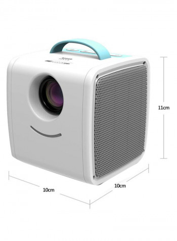 Q2 Mini Portable LCD Projector Q2 White/Blue