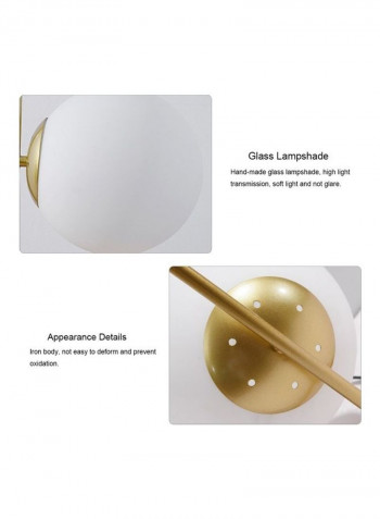 American Style Nordic LED Table Lamp Black/White 31x31x43cm