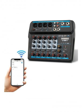 6-Channel USB Bluetooth Digital Audio Mixer