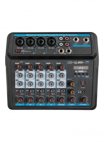 6-Channel USB Bluetooth Digital Audio Mixer