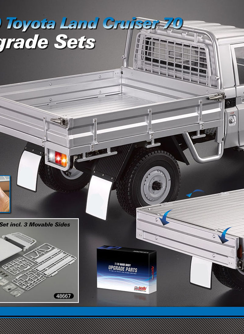 ABS Truck Bed Set For 1/10 Toyota Land Cruiser 70 RC Truck 36 X 5.8 X 25cm