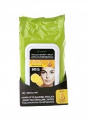 طقم مناديل إزالة مستحضرات تجميل من 60 منديلاً A901 Vitamin C