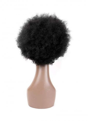 Afro Short Kinky Curly Hair Wigs Black 5inch