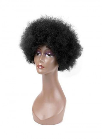 Afro Short Kinky Curly Hair Wigs Black 5inch