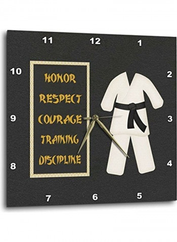 Wall Clock Black/White 15x15x0inch