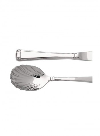4-Piece Stainless Flatware Serving Set Silver