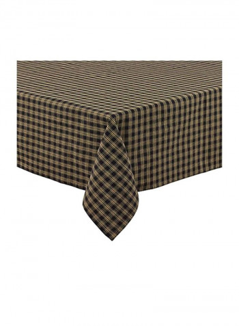 Cotton Table Cloth Brown/Black 60x84inch