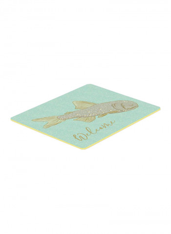 Fish Welcome Kitchen Mat Multicolour 11 x 14inch