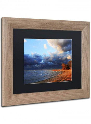 Lake Erie Autumn Framed Wall Art Multicolour 11 x 14inch