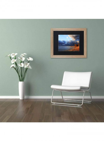 Lake Erie Autumn Framed Wall Art Multicolour 11 x 14inch