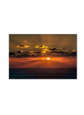 Mediterranean Sunset Wall Art Multicolour 16 x 24inch