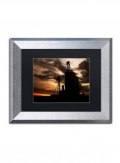 Gravel Mill Silver Framed Wall Art Multicolour 11 x 14inch