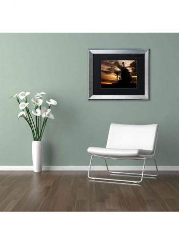 Gravel Mill Silver Framed Wall Art Multicolour 11 x 14inch