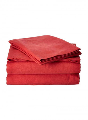 3-Piece Sheet Set Rococo Red