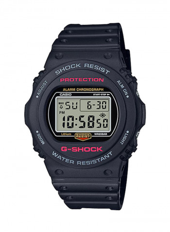 Men's G-Shock Water Resistant Chronograph Digital Watch DW-5750E-1DR