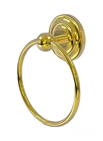 Que New Collection Towel Ring Gold 6inch