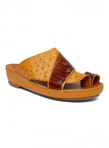 Textured Arabic Sandal Brown