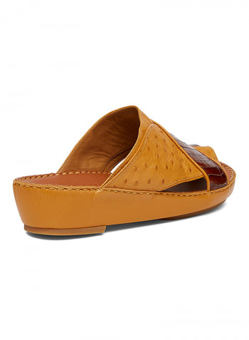 Textured Arabic Sandal Brown