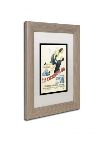 It's A Wonderful Life Framed Wall Art Multicolour 11 x 14inch